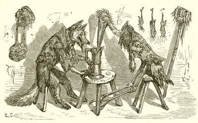 The Fox and the Stork by Ernest Henry Griset