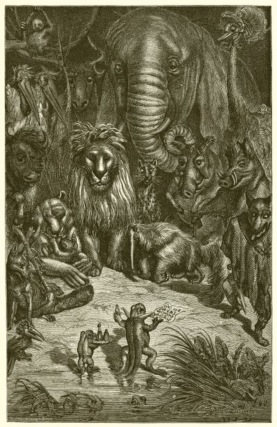 The Frog and the Fox by Ernest Henry Griset