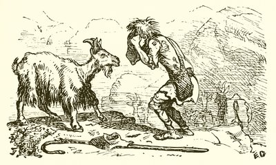 The Goatherd and the She-Goat by Ernest Henry Griset