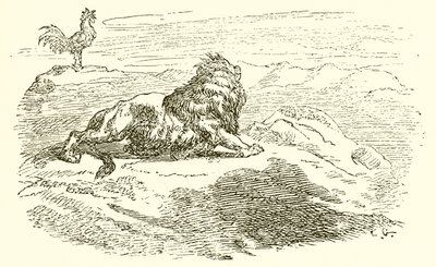 The Lion and the Elephant by Ernest Henry Griset