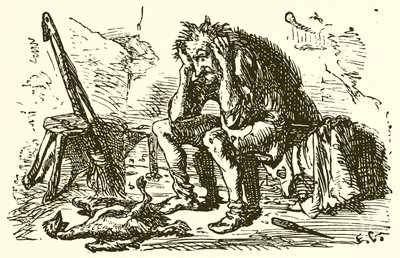 The Man and his Goose by Ernest Henry Griset