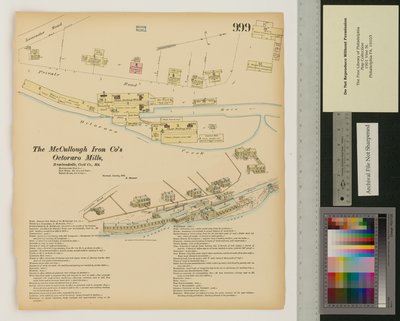 Octoraro Mills, Rowlandville, Maryland, Hexamer General Surveys, 1876 by Ernest Hexamer