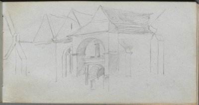 Sketchbook, Page 22: Architectural Study by Jean Louis Ernest Meissonier