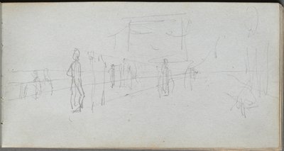 Sketchbook, page 40: Perspective Study by Ernest Meissonier