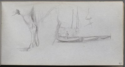 Sketchbook, page 43: Studies: Horse