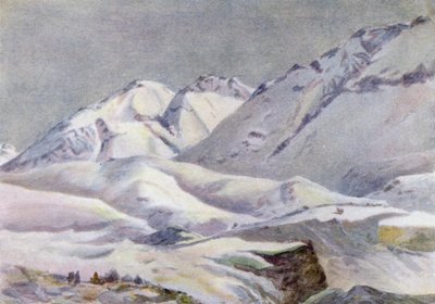 Sierra Navarro, from Hotel Puente del Inca by Ernest William Christmas