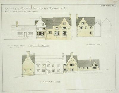 Addition to Cotswold Farm, Gloucestershire by Ernest William Gimson