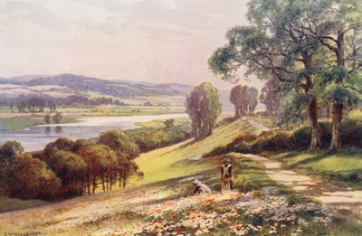 River Thames: Bourne End from Quarry Hill by Ernest William Haslehust