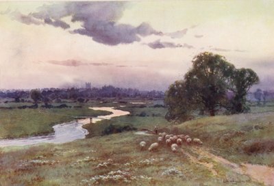 River Thames: View from Eisey Hill by Ernest William Haslehust