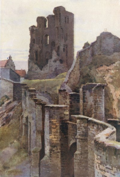 Scarborough Castle by Ernest William Haslehust