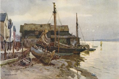 The Exe at Topsham by Ernest William Haslehust
