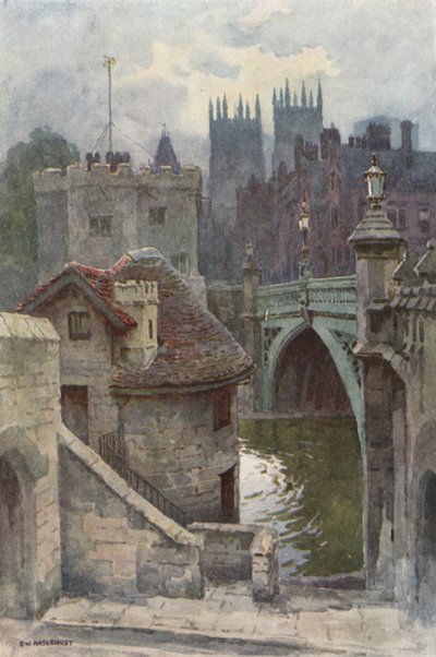 The Water-Gates, Lendal Bridge by Ernest William Haslehust