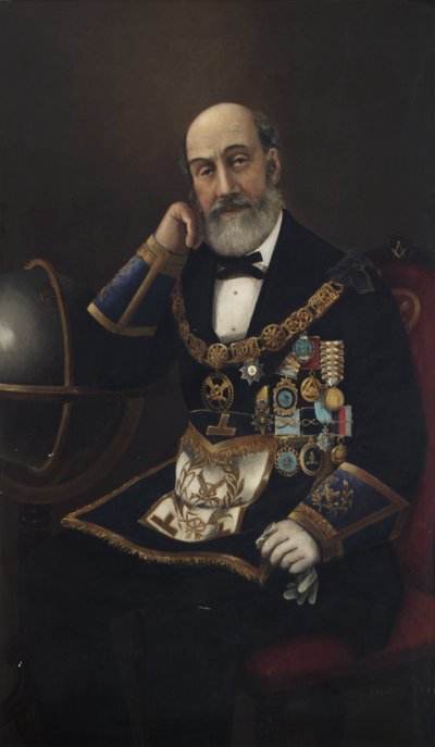 John Morant Hervey, Grand Secretary, 1875 by Ernest de Cleichen von Tettenborn
