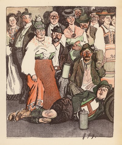 Illustration for Berliner Balle von Rideamus by Ernst (after) Heilemann