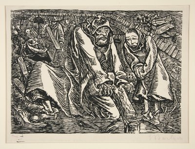 Cross and Grave Robbers by Ernst Barlach