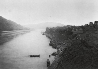 Suchoufou, Szechuan, View from the Town up the Min River by Ernst Boerschmann