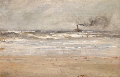A Steamer in Dirty Weather by Ernst Dade