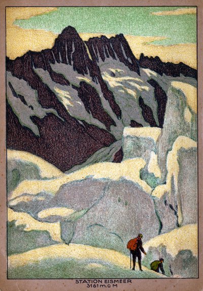 Grindelwald Glacier (illustration) by Ernst Emil Schlatter