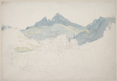 Berchtesgaden with the Watzmann Peak in the Distance by Ernst Fries