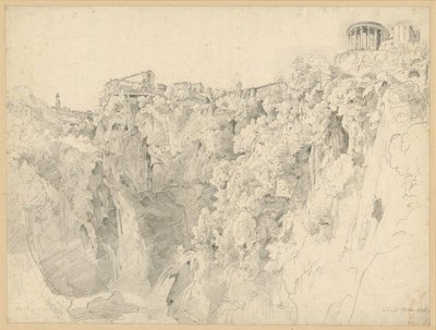 View of Tivoli with the Temple of the Sibyl by Ernst Fries