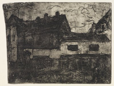 Old House Passage Dresden-Deuben by Ernst Ludwig Kirchner