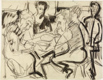 Peasant Family at the Table by Ernst Ludwig Kirchner