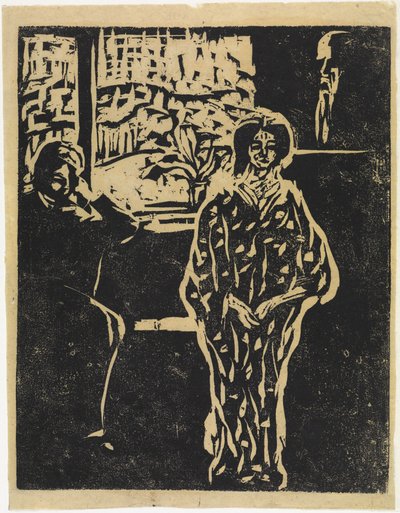 Visit Scene by Ernst Ludwig Kirchner