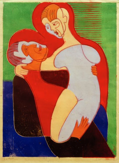 Loving Couple (The Hembusse) by Ernst Ludwig Kirchner