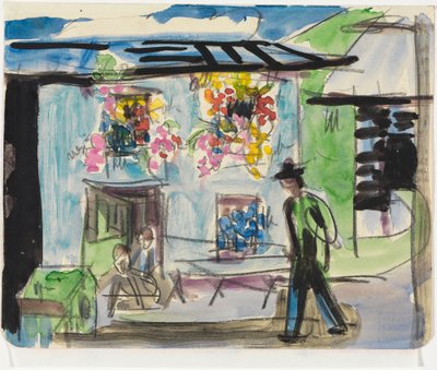 A Little House with Flower Windows by Ernst Ludwig Kirchner