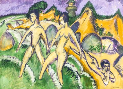 Entering the Sea by Ernst Ludwig Kirchner