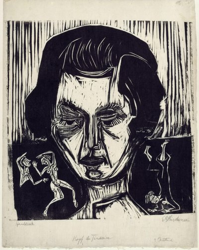 Head of Nina Hard by Ernst Ludwig Kirchner