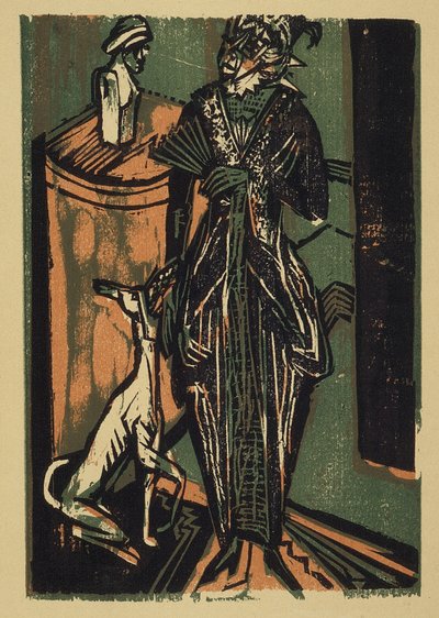 Lady with Dog by Ernst Ludwig Kirchner