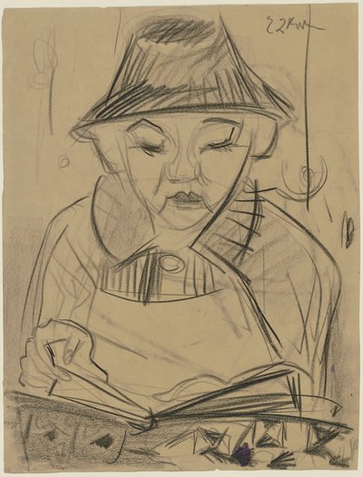 Reading Boy by Ernst Ludwig Kirchner