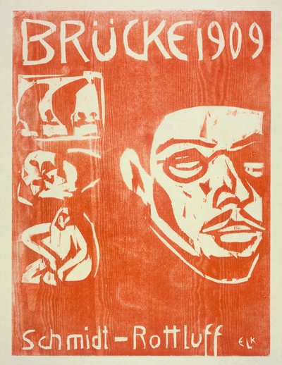 Portrait of Schmidt-Rottluff by Ernst Ludwig Kirchner