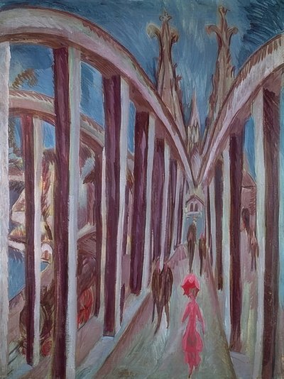 Rhine Bridge at Cologne by Ernst Ludwig Kirchner