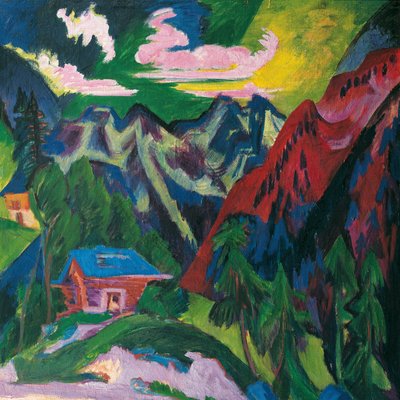 The Klosters Mountains, c.1923 by Ernst Ludwig Kirchner