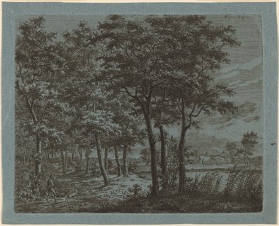 Landscape with a Peasant Carrying Firewood by Ernst Willem Jan Bagelaar