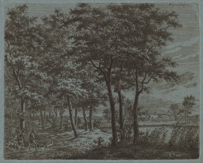 Landscape with a Peasant Carrying Firewood, c. 1800 by Ernst Willem Jan Bagelaar