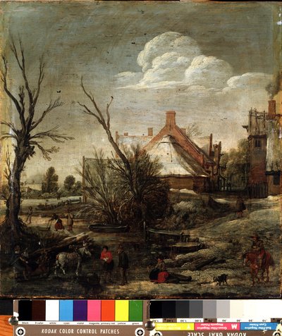 Winter by Esaias I van de Velde
