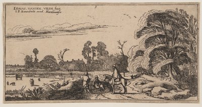 Path to the Right of a Field, from Landscapes by Esaias van den Velde I