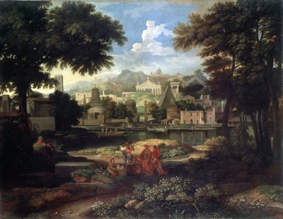 Landscape with Moses Saved from the Nile by Etienne Allegrain
