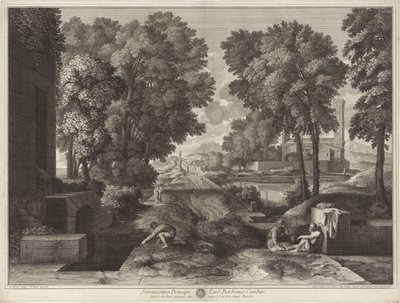 View with a Road, Buildings, and People by Etienne Baudet