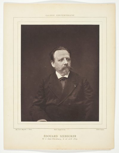 Édouard Siebecker by Etienne Carjat