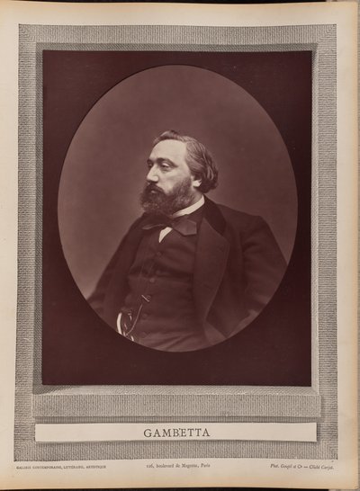 Gambetta by Etienne Carjat