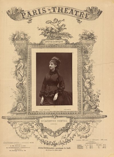 Paris Theatre: Hyacinthe Derval by Etienne Carjat