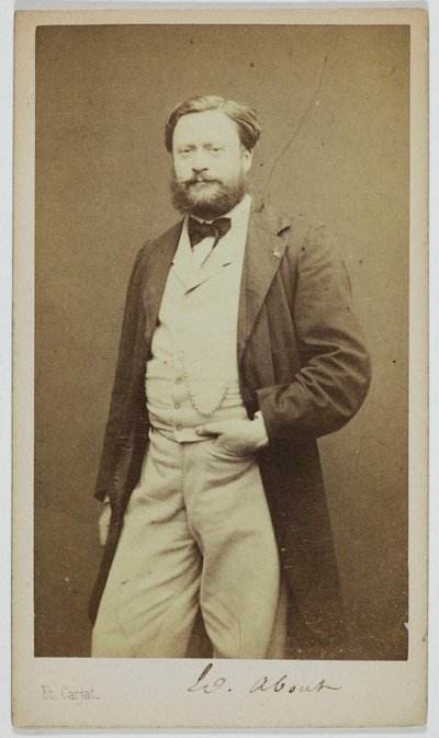 Portrait of Edmond About (1828-1885), Novelist, Polemicist by Etienne Carjat