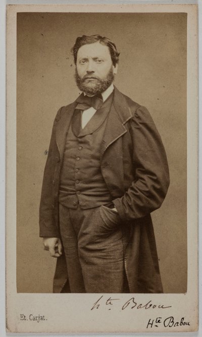 Portrait of Hippolyte Babou (or Jean-sans-Peur), (1824-1878), (man of letters) by Etienne Carjat