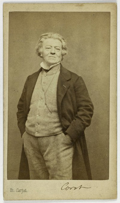 Portrait of Jean-Baptiste Camille Corot (1796-1875), painter by Etienne Carjat