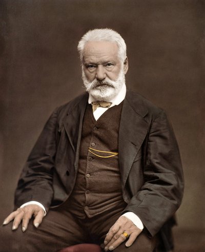 Portrait of Victor Hugo (1802-1885), French Writer and Poet, Colorisation on a Photograph by Etienne Carjat (1828-1906) by Etienne Carjat