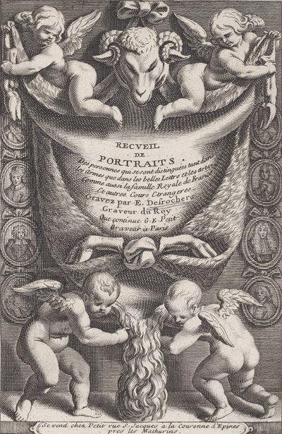 Frontispiece from Collection of Portraits by Etienne Desrochers